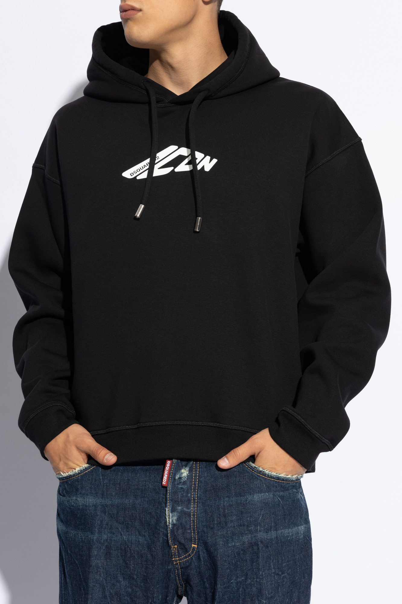 Black Sweatshirt with Logo Dsquared2 - Vitkac Australia
